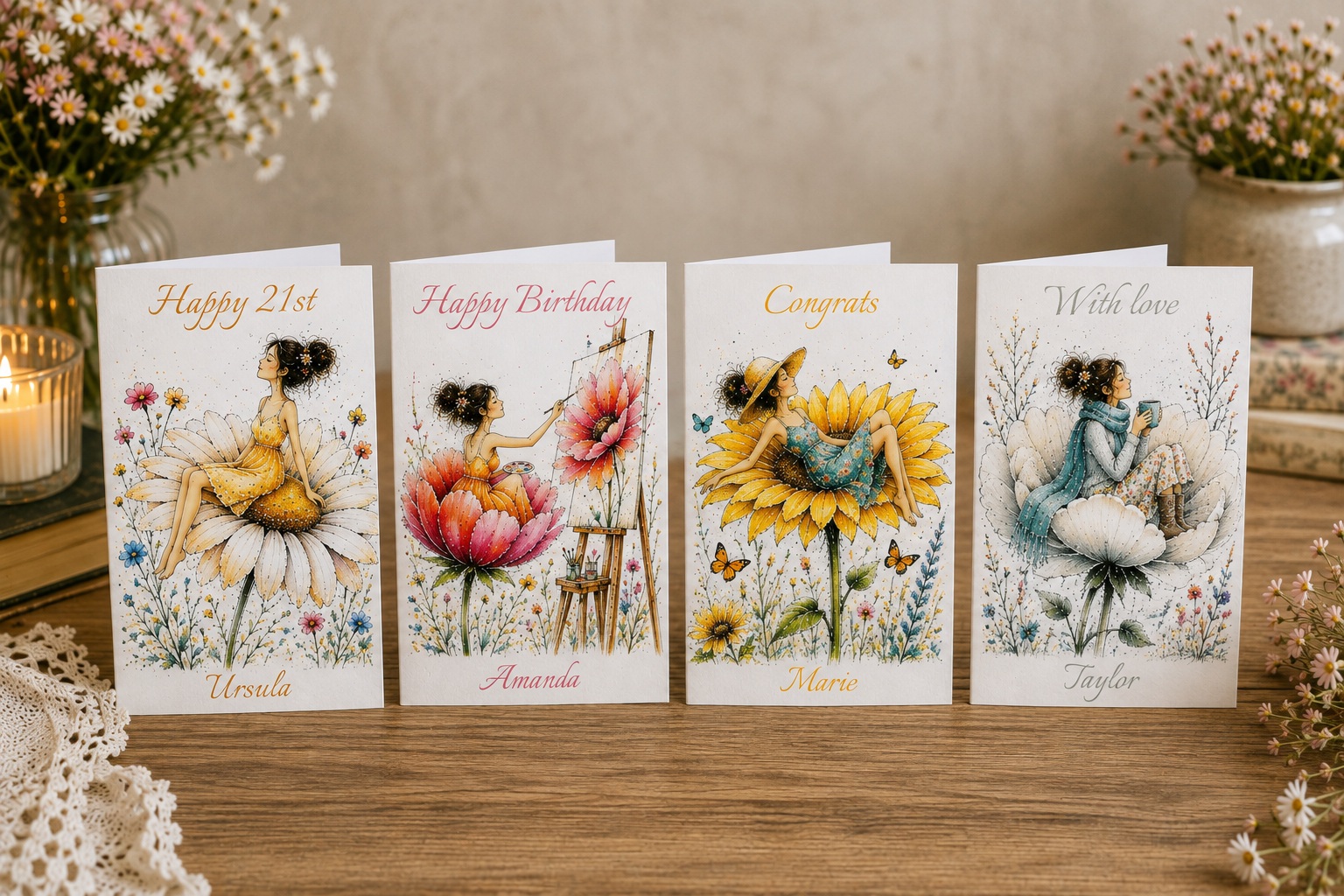 The Fleur Collection - Flower cards