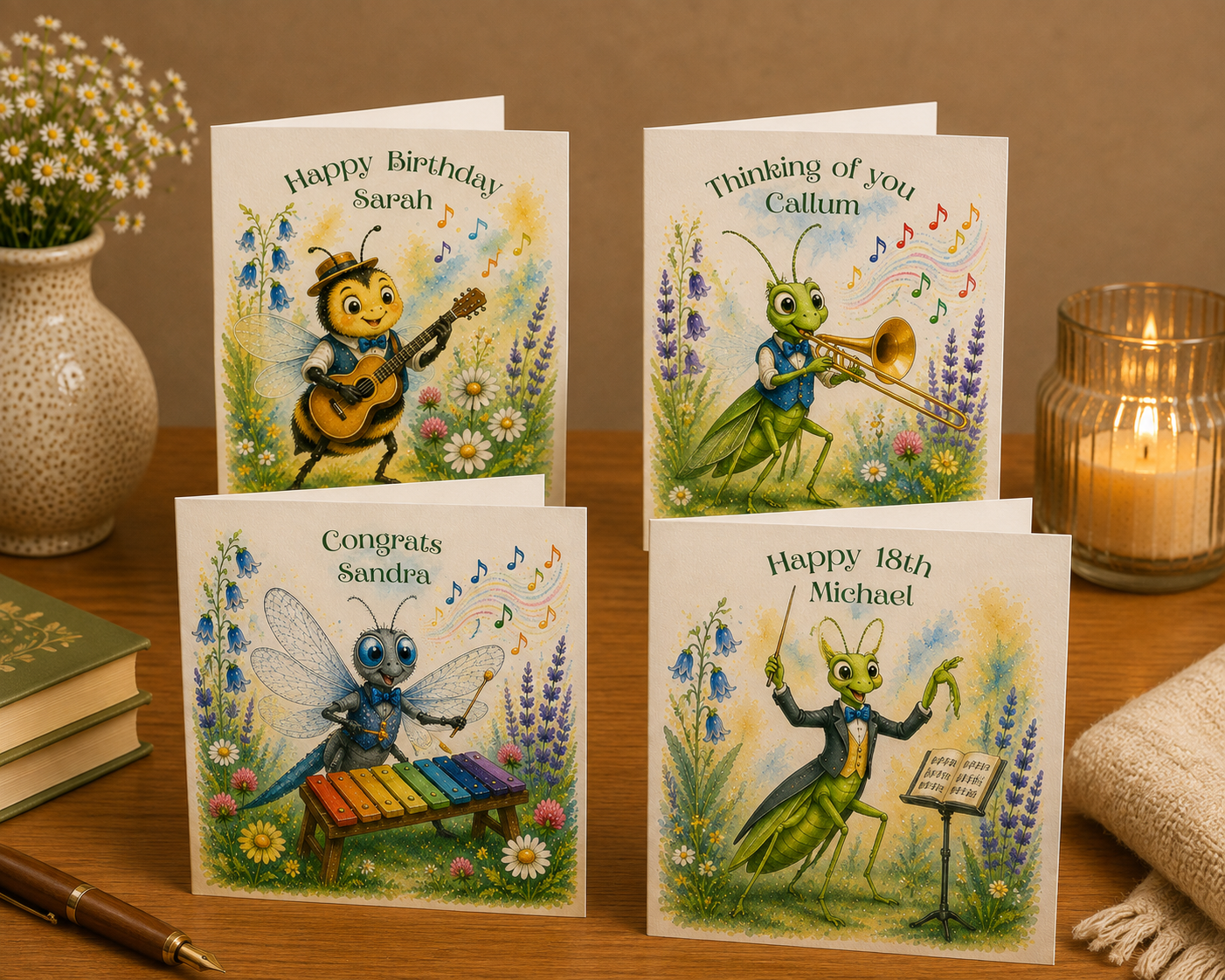 The Meadow Musicians Collection cards