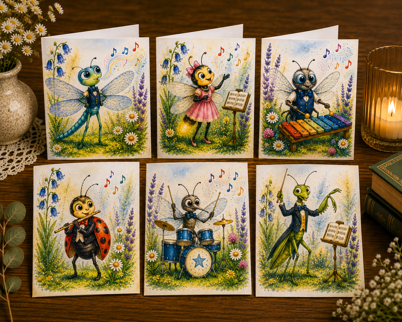 The Meadow Musicians II Collection cards