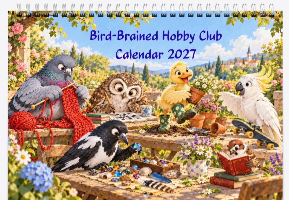Bird-Brained Hobby 2027 Calendar